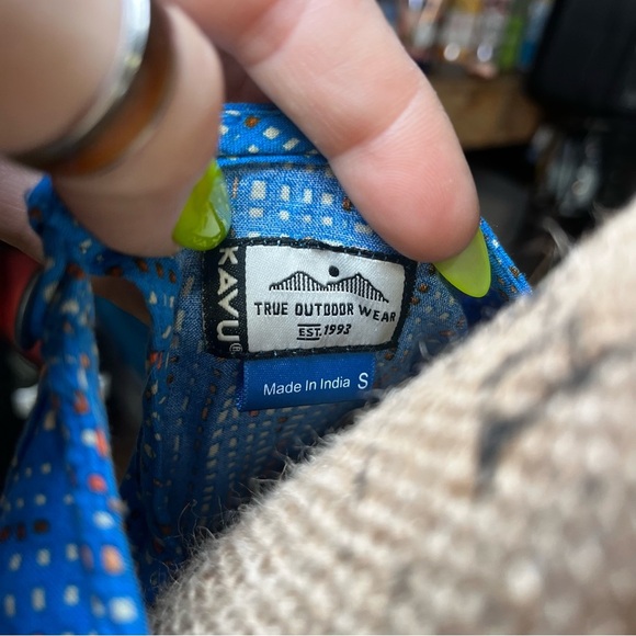 KAVU Simone Blue Mini Scoop Neck Dress Outdoor‎ Casual Breathable Pickleball - Picture 3 of 13